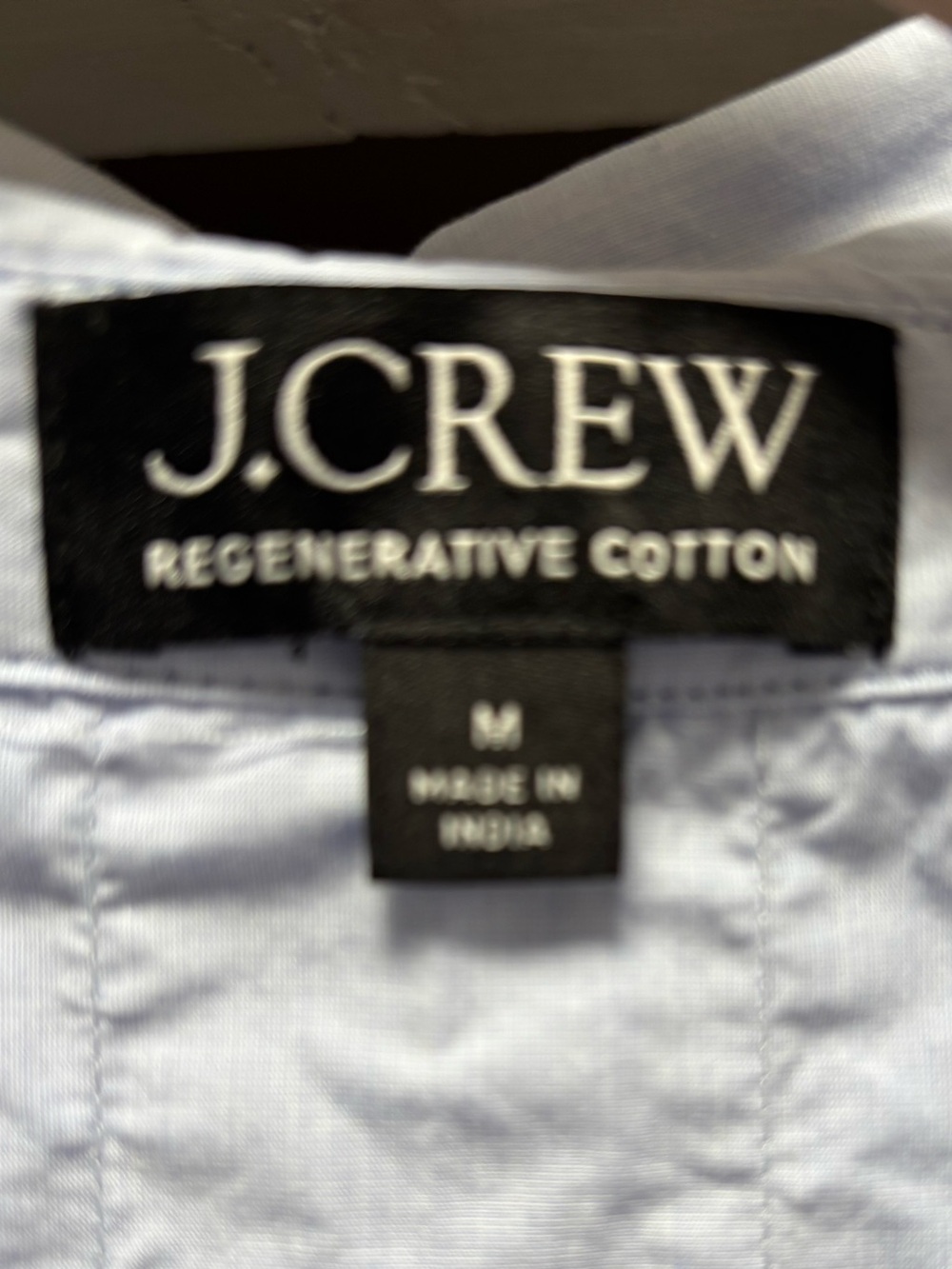 Ruffle Trim Regenerative Cotton Poplin Shirt - Picture 3 of 6